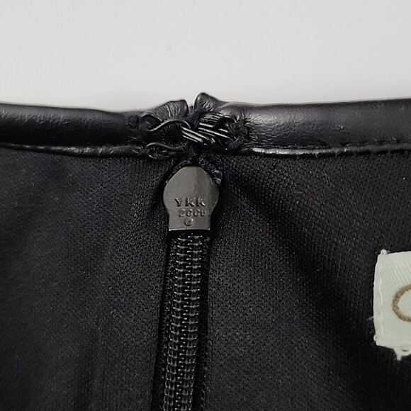 Cleo Petites Women's Sleeveless Black White Midi Dress Fit & Flare Stretch Sz 6 - Picture 6 of 14